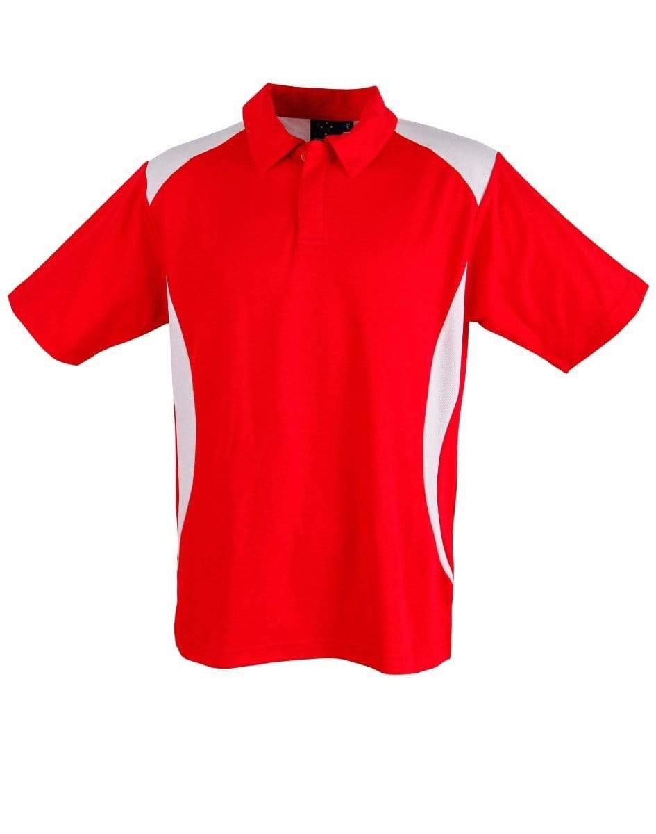 WINNING SPIRIT Winner Men's polo shirt PS31 Casual Wear Winning Spirit Red/White XS 
